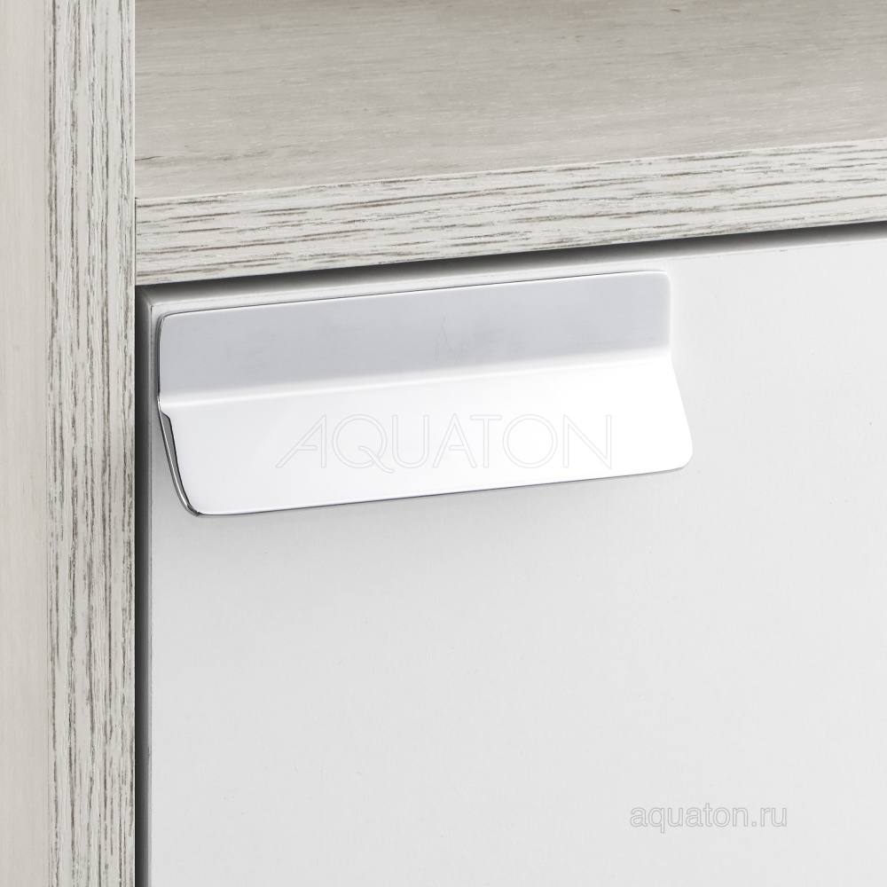 Шкаф - колонна Aquaton Флай 1-створчатый белый, дуб крафт правый 1A237903FAX1R