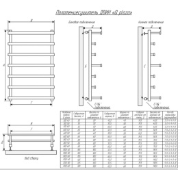 Полотенцесушитель Двин Q Plaza 60/50 Водяной (К3 Квадрат Состаренная бронза) (4656759173722)