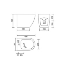 Биде Teka Manacor 117350002 напольное