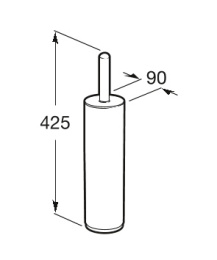 Фото Ершик для унитаза Roca Hotels 2.0 (816369001) хром