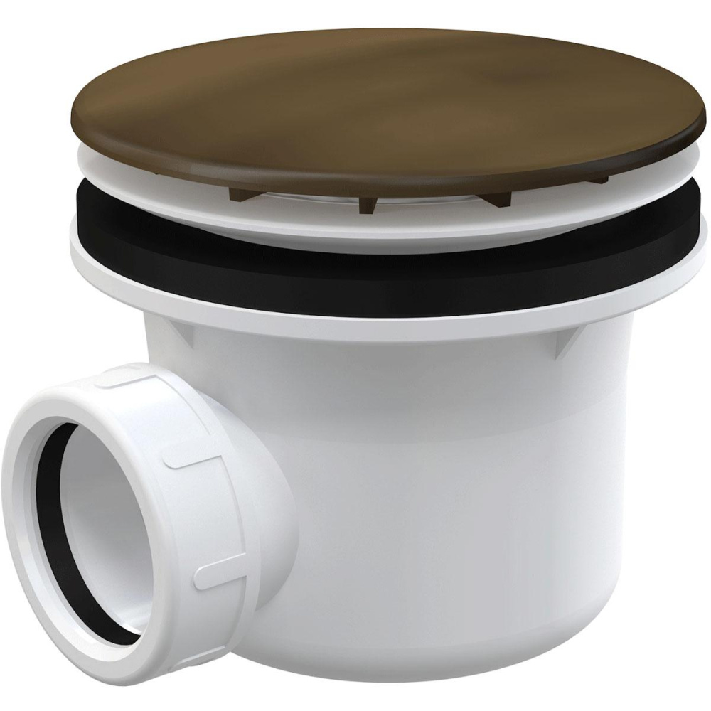 Фото Alcaplast Сифон для душевого поддона, металл LUX под бронзу, A49ANTIC