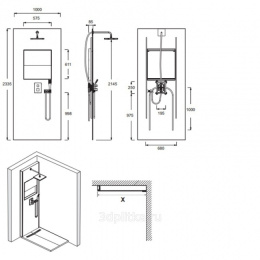 Душевая панель Jacob Delafon Ecrin E803001-D35