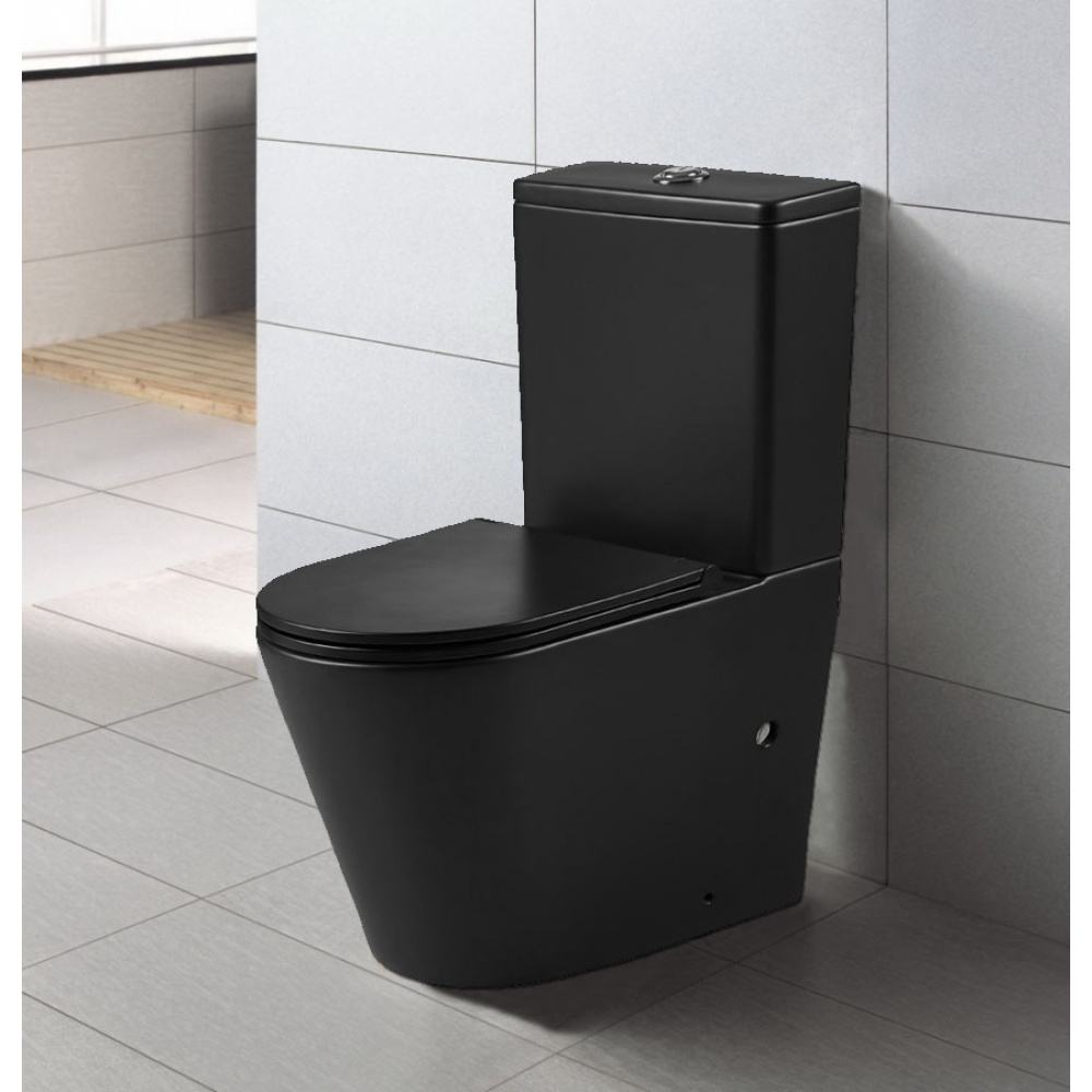 Унитаз-компакт Azario Vetro (AZ-2149-MB) Черный матовый