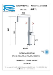 Смеситель для кухни Remer (QKT72) высокий, сенсорный