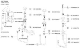 Смеситель для ванны Keuco Edition 400 51530010100, хром