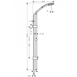 Душевой гарнитур Hansgrohe Croma (27791000) хром