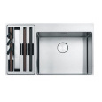 Franke Box Center BWX 220-54-27 TL 127.0538.260 Мойка для кухни двойная 86*51 см, нержавеющая сталь 