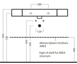 Раковина универсальная Hatria Area (YXA001) белый