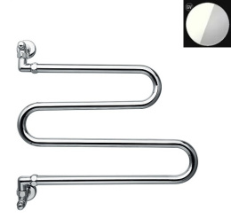 Фото Полотенцесушитель Margaroli Vento водяной 406WHCR, белый/хром