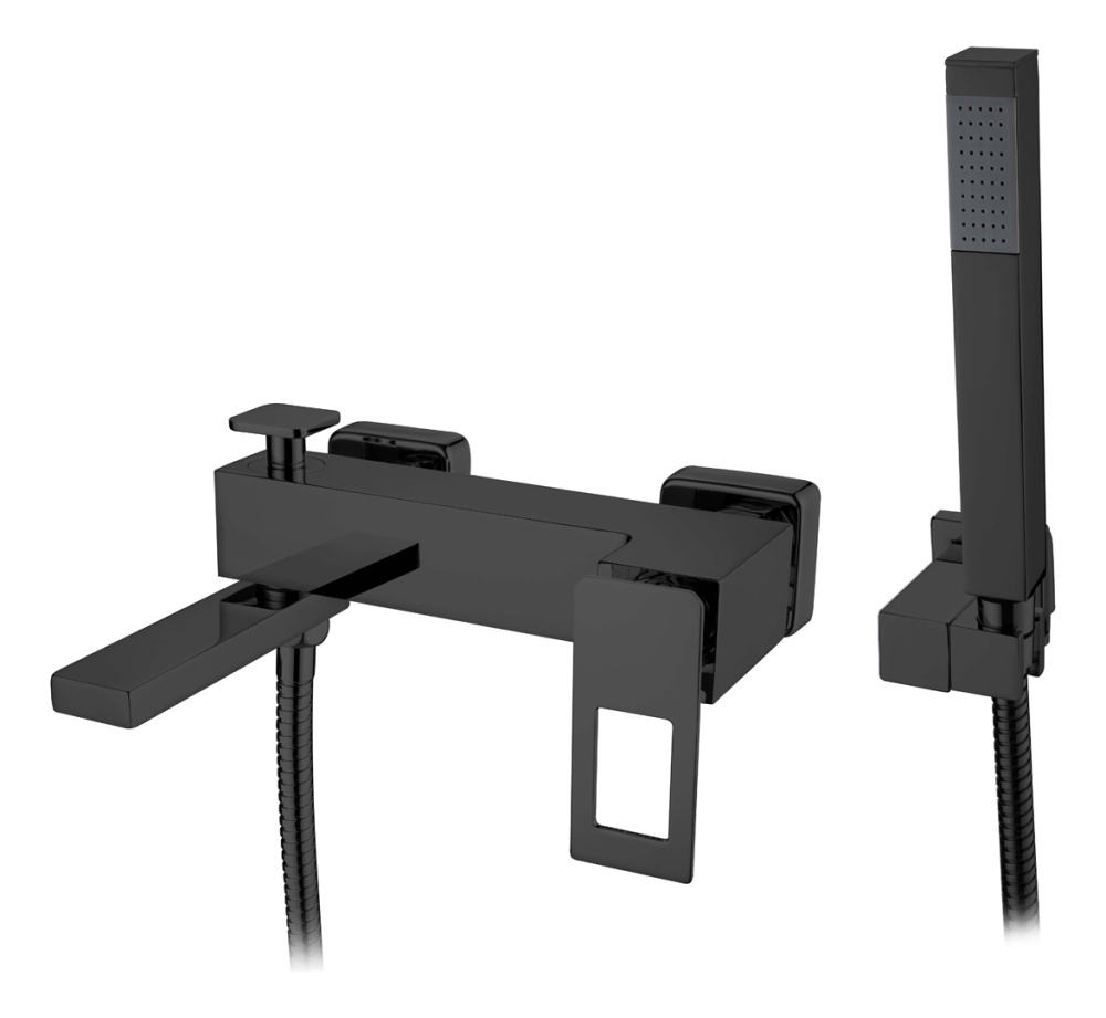 Фото Смеситель для ванны Boheme Q (143-BB) черный