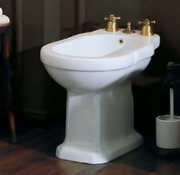 Фото AZZURRA GIUNONE биде напольное 53*38см с 1 отв под смеситель, цвет белый