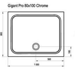 Поддон Ravak Galaxy Pro (XA04A401010), белый