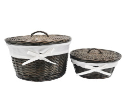 Фото Корзина WasserKraft Donau WB-530-L большая для белья с крышкой