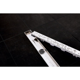 Фото Решетка TECE «Steel II» из нержавеющей стали, 700 мм, сатин (600783)