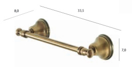 Фото Полотенцедержатель Tiffany World Harmony TWHA014bi/br, белый/бронза