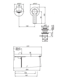 FIMA Carlo Frattini Mast F3141LX8CR Смеситель для раковины