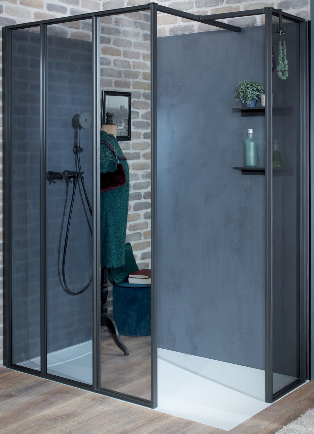 Фиксированное душевое ограждение Jacob Delafon E94WS40-VTG