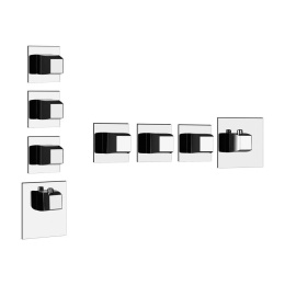 Фото Внешняя часть термостатического смесителя Gessi Mimi (43246#031) хром