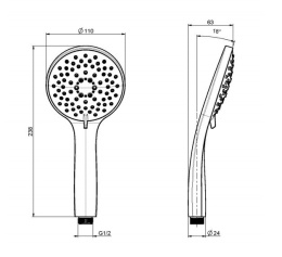 Ручной душ F2446CR FIMA Carlo Frattini