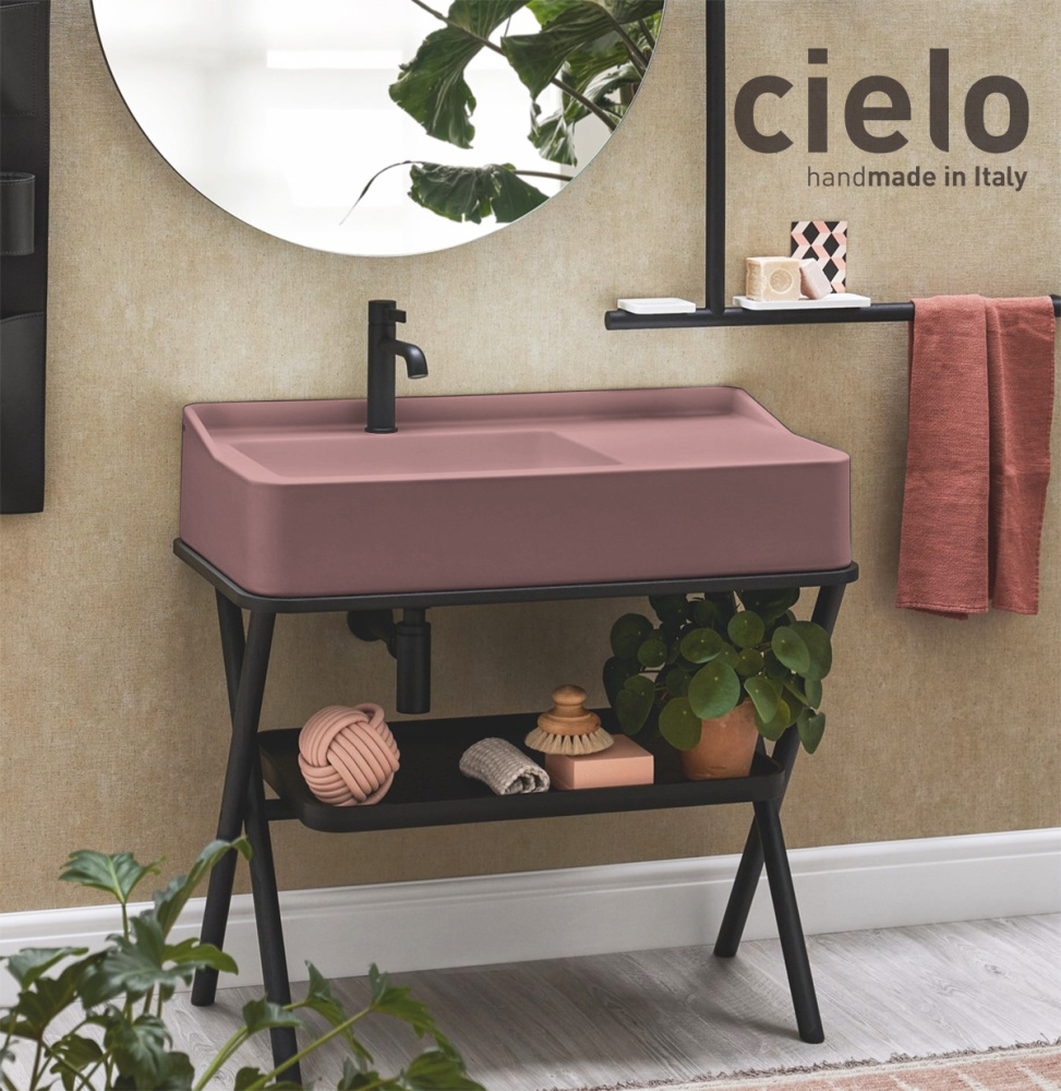 Фото Ceramica CIELO Siwa SWLA CP - Раковина для ванной комнаты 90*50 см (Cipria)