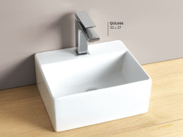 Фото Раковина накладная 32 см ArtCeram Quadro (QUL006 01 00) белый