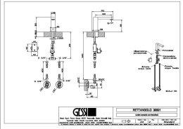 Смеситель для раковины Gessi Rettangolo (30501#031) хром