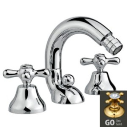 Фото Смеситель Nicolazzi Nuova Brenta 2515GO для биде на 3 отверстия, золото