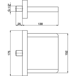Излив для наполнения ванны Cisal ZA00219021, хром