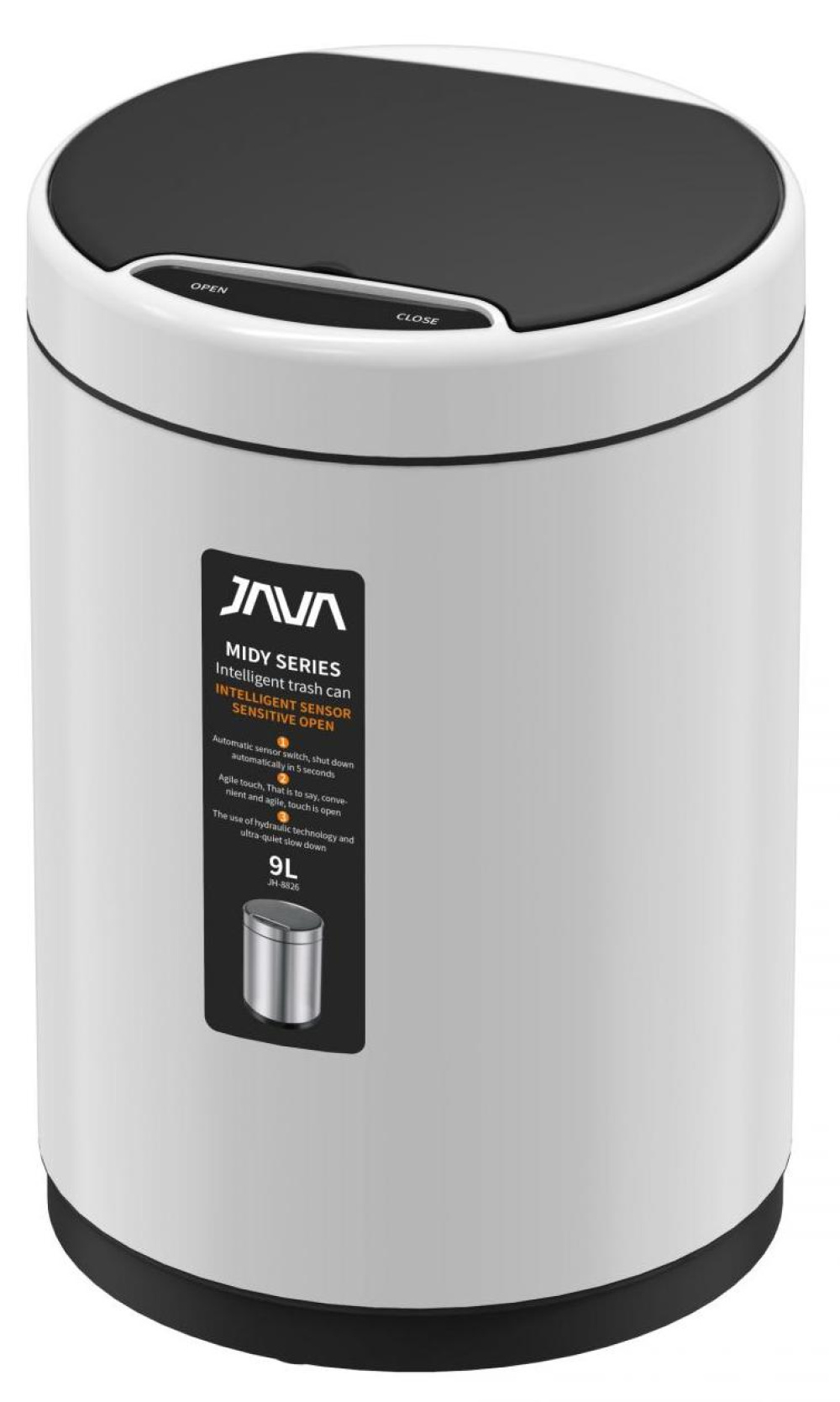 JAVA S-882-9W Сенсорное ведро 9 л
