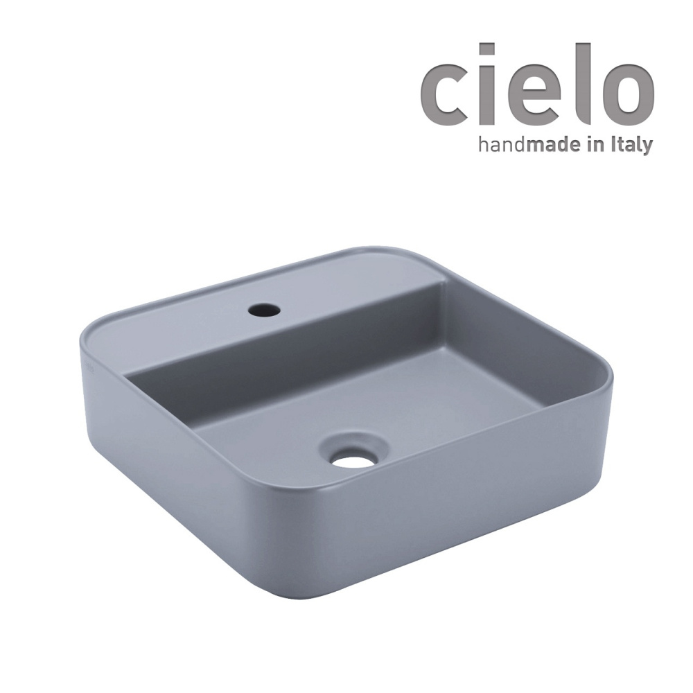 Ceramica CIELO Shui Comfort SHCOLAQF BR - Раковина для ванной комнаты 44*43 см, подвесная - накладна