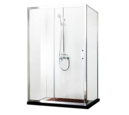 Фото Душевой уголок BRAVAT Line без поддона одна раздвижная дверь 1200x800x2000 (BS120.3101A)