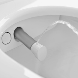 Фото Унитаз подвесной Villeroy & Boch ViClean-I V0E200R1 с функцией биде, альпийский белый CeramicPlus
