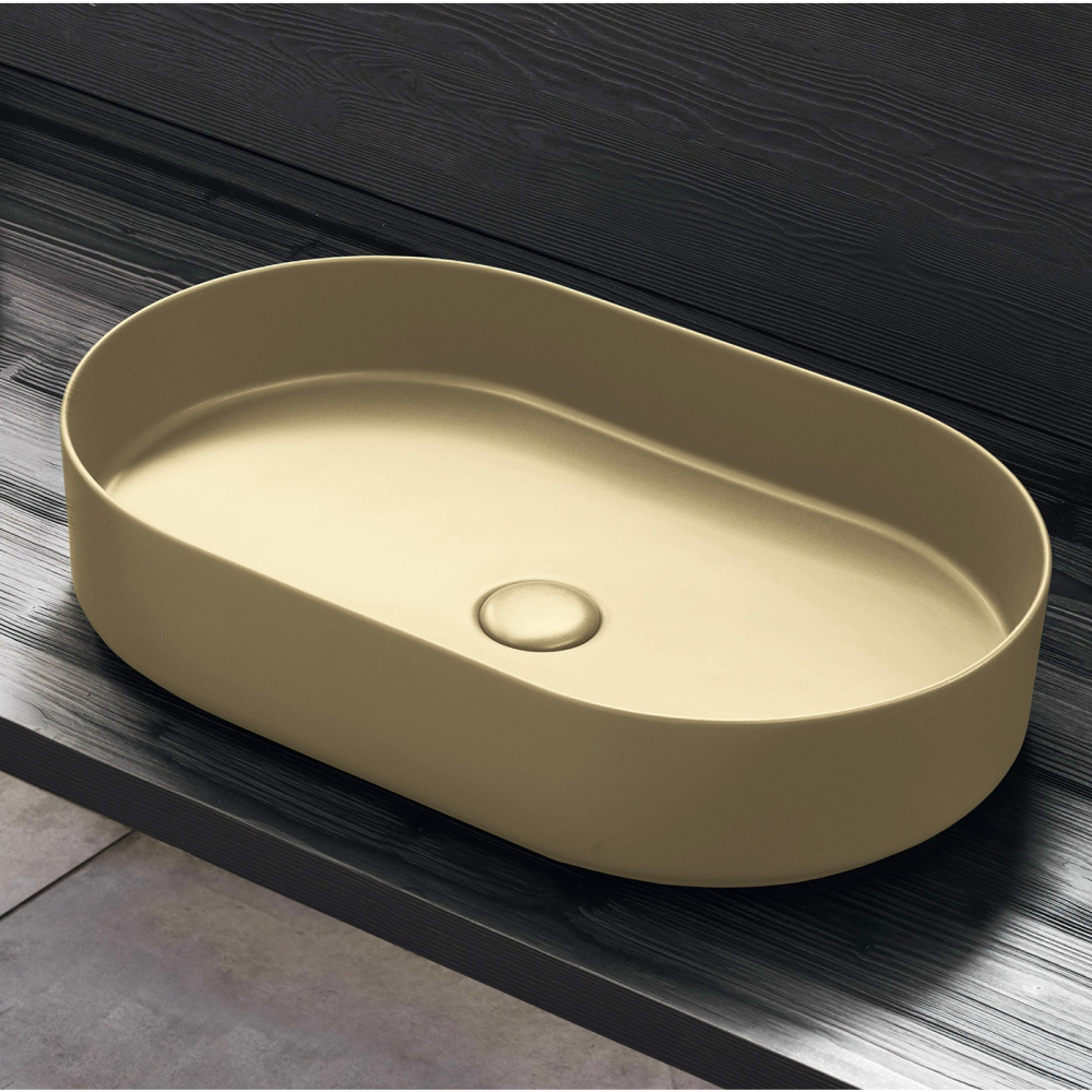 Ceramica CIELO Shui Comfort SHCOLAO60 CN - Раковина накладная на столешницу 60*38 см (Canapa)