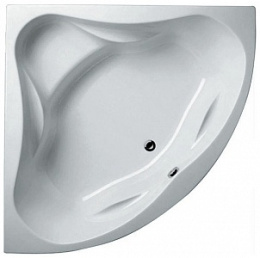 Фото Акриловая ванна 140x140 Riho (B076001005), четверть круга, Гидромассаж: установка по желанию