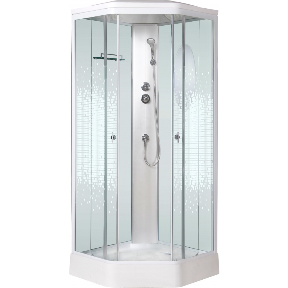 Душевая кабина 90x90x220 Niagara (NG-2306-01) Без гидромассажа, акрил, Поддон низкий