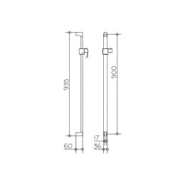 Душевая штанга Keuco Elegance 51685010900, хром