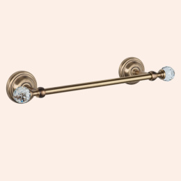 Фото TW Crystal 014, полотенцедержатель 35,5см, цвет держателя: бронза с кристаллом (swarovski)