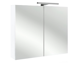 Фото Зеркальный шкаф Jacob Delafon Rythmik 80 см, EB796-G1C цвет Белый Бриллиант