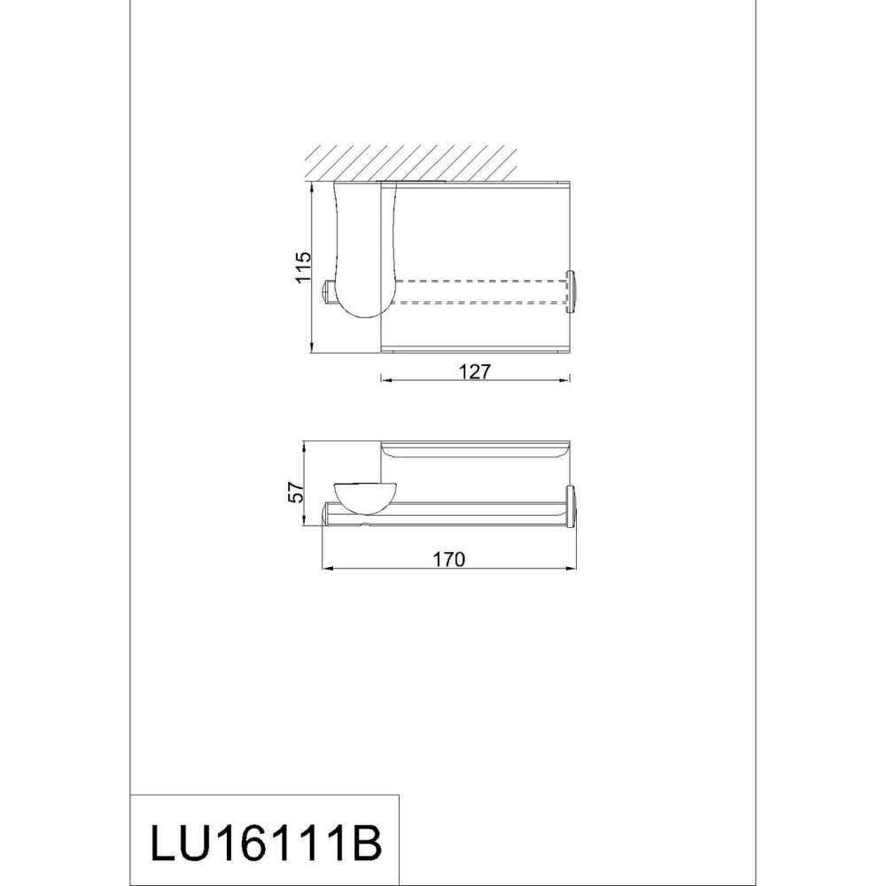Держатель туалетной бумаги Rush Luson (LU16111B) хром
