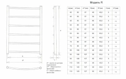 Полотенцесушитель Двин R 80/50 1"-1/2" Универсальный К3, Золотой хром (4627087415693)