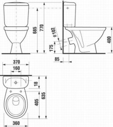 Унитаз напольный JIKA Lyra 8242340002429