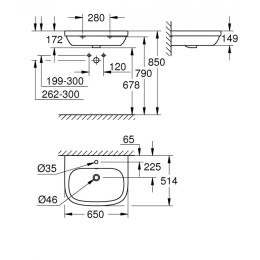 Grohe Euro Ceramic 39323000 Раковина подвесная