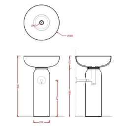 Колонна для раковины ArtCeram Jolie (JOC001 05 00) белый матовый