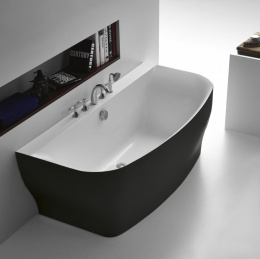 Фото Акриловая ванна 165x80 BelBagno (BB74-NERO), прямоугольная