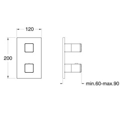 Смесители для душа Cristina Quadri XQ85151 Смеситель для душа