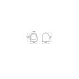 Сиденье для унитаза VitrA Sento (Сенто) 86-003-009 круглое белое дюропласт с микролифтом
