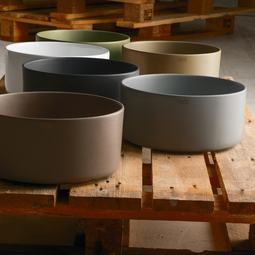 Ceramica CIELO Shui Comfort MILAT - Раковина накладная Ø 25 см
