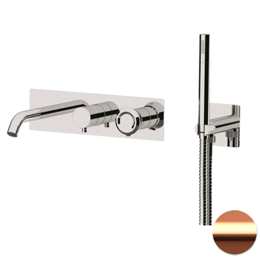 Фото Смеситель для ванны Remer Element ET53D2WBRP, медь брашированная