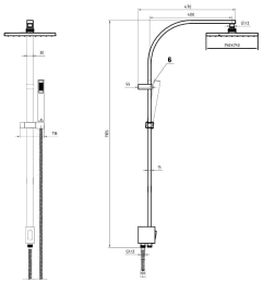 Душевая система E.C.A Tiera (102158012EX) хром