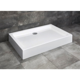 Акриловый поддон для душа Radaway Laros D Compact 80x100x17 белый SLD81017-01